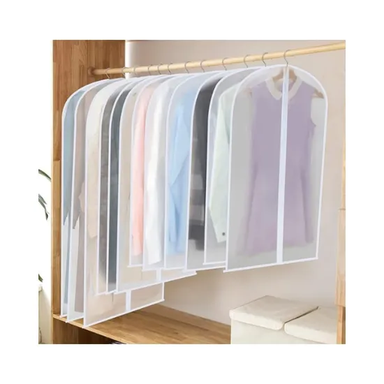 Transparency Clear Hanging Travel Closet Dustproof Cloths Cover Garment Bag