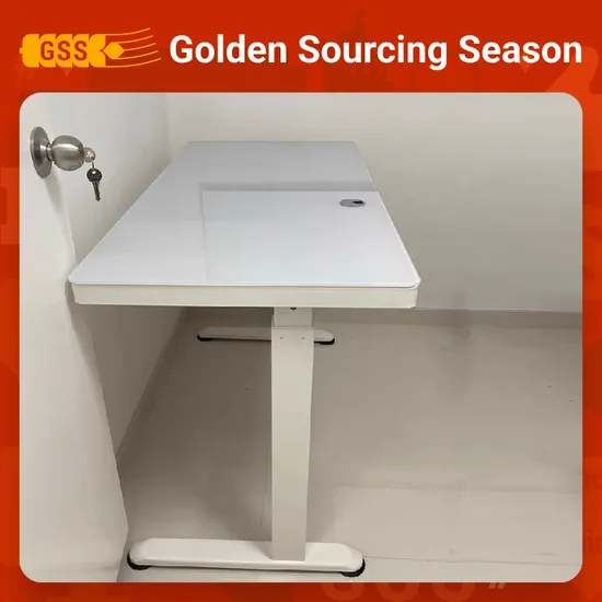 Hand Crank Sit Stand Lift Desk Metal Frame Height Adjustable Office Home School Standing Study Computer Table Factory Price