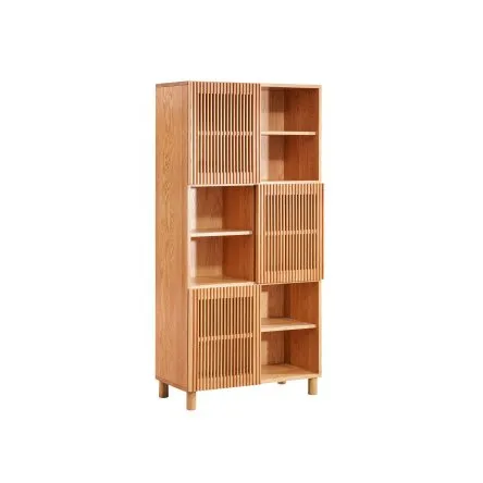Zerun Solid Wood Bookcase for Home Office Furniture
