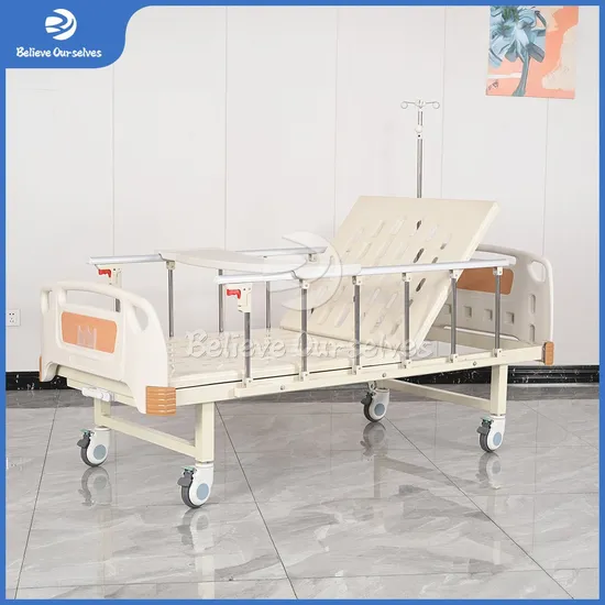 Hospital Bed Hr-S31 Back Lifting Function Cranks Medical Nursing Home Care Bed