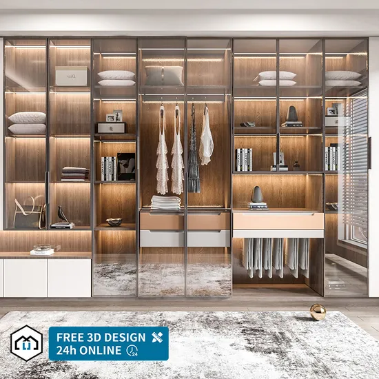 George Customized Standard Export Packing Guangdong Home Furniture Closet Wardrobe Bedroom Factory