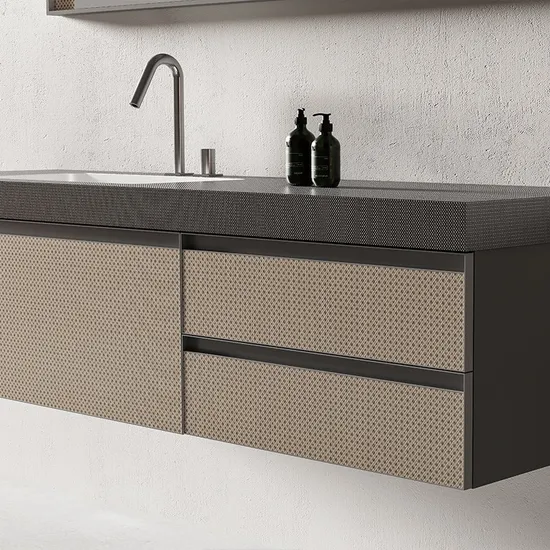 Wall Method Cabinet Luxury Bathroom Vanity Furniture LED Mirror Double Vanity