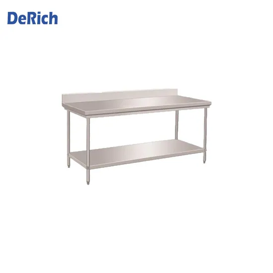 Derich Australia Hotel Restaurant Furniture Commercial Flat Chef Work Bench Factory Kitchen Stainless Steel Work Table Commercial Kitchen Furniture