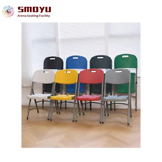 Outdoor Plastic Folding Chair Portable Blow Molding Back Chair Banquet Wedding Chair