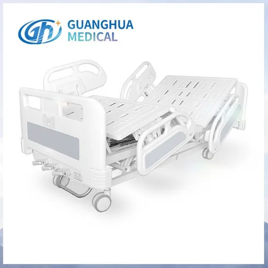 . Electrostatic Spray Bed Panel 3 Function Manual Adjustable Medical Bed for Hospital
