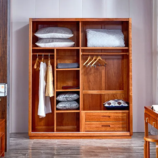 China Manufacturer Modern Modular Designs Brown Paulownia Wooden Cabinet with 13 Drawers
