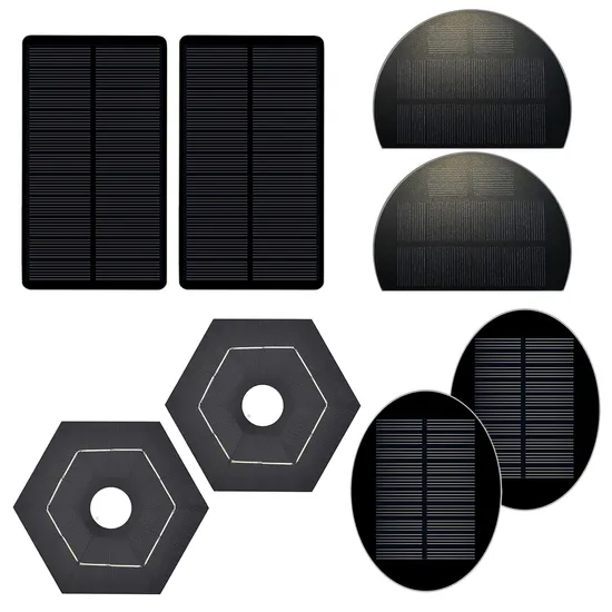 Factory Price Pet ETFE Glass Small Solar Panel Custom Shape Mini Solar Panels Low Power Solar Photovoltaic Cells Battery Panel