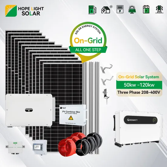Solar Energy System on Grid 100kw 120kw 130kw 150kw Deye Inverter Grid Tie Commercial System