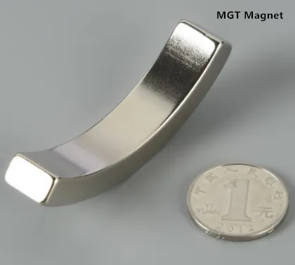 N35-52 Wholesale Permanent Strong Sintered Customized Arc Neodymium Magnet