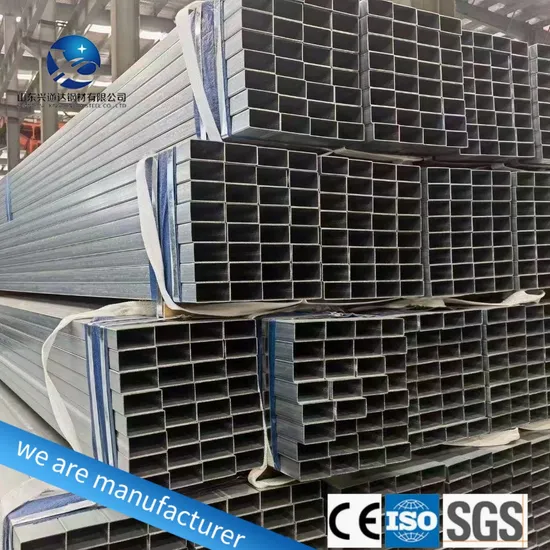 3X3 4X4 Welded Galvanized Tubular Rectangular Tube Steel Box Section Steel Pipes Carbon Square Hollow Section Steel Tubes
