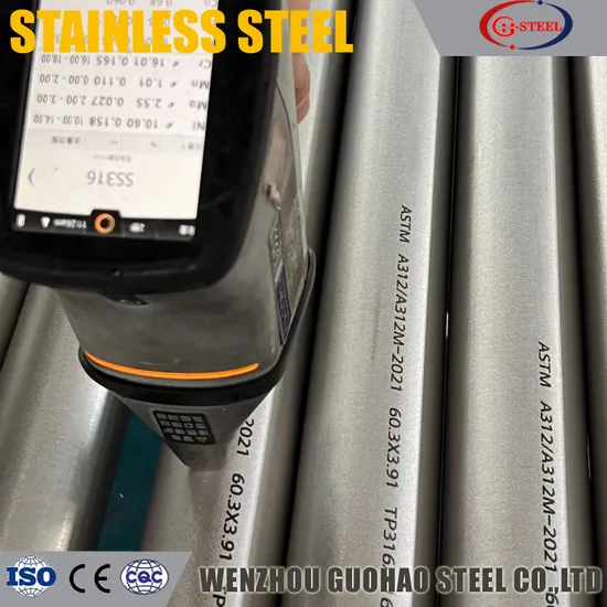 ASTMA312 TP304/316/321 Stainless Steel Cold Rolled Pipe in Zhejiang Factory Price