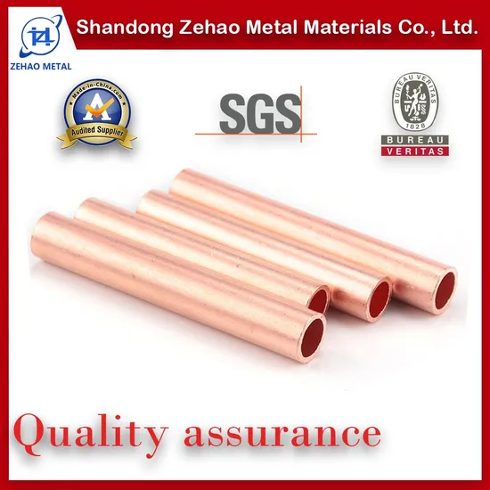 C10100 C10200 Seamless Copper Pipe Copper Tube for Air Conditioning Refrigeration Equipment