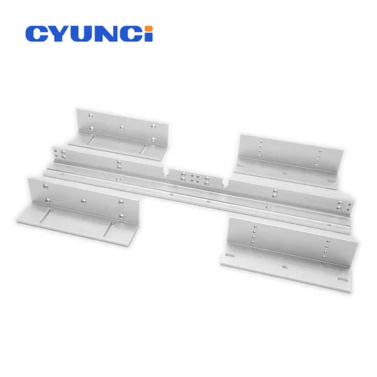 Customized Zl Shape Mounting Access Control Magnetic Lock Brackets for Single Glass Door