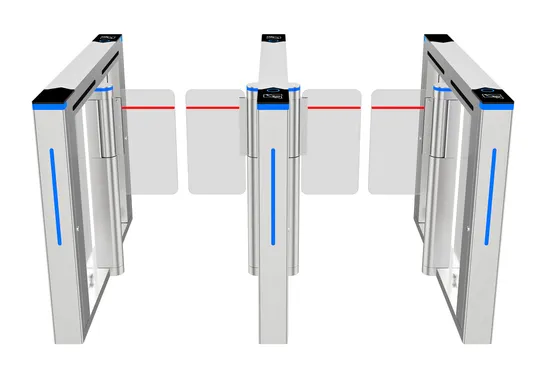 Facial Recognition Turnstile Gate Swing Barrier Gate Fast Speed Pedestrian Access Control Card System