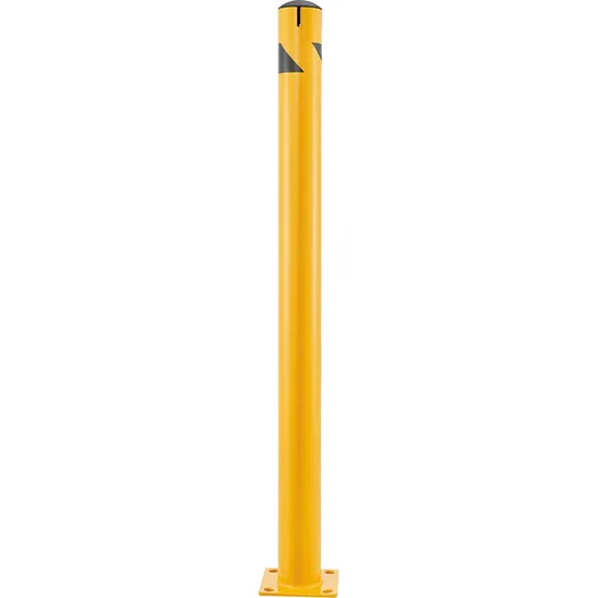4.5" Diameter, 24-72" Height - Trafford Industrial Safety Yellow Steel Bollards