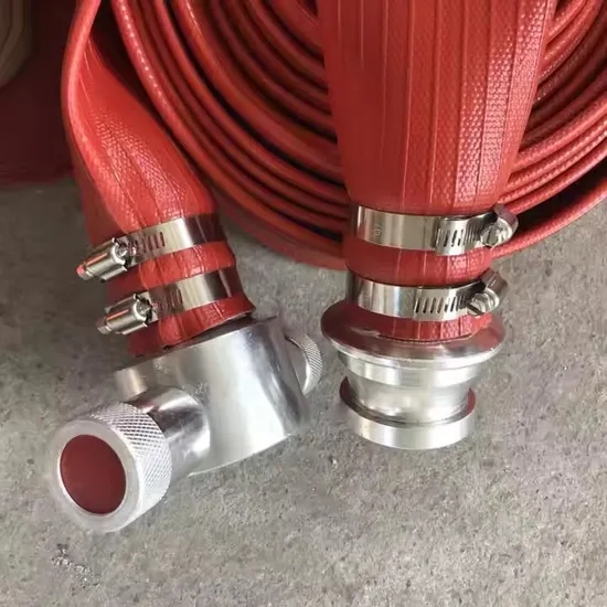 Double Jacket Firefighting Hose Synthetic Rubber Durable Fire Hose