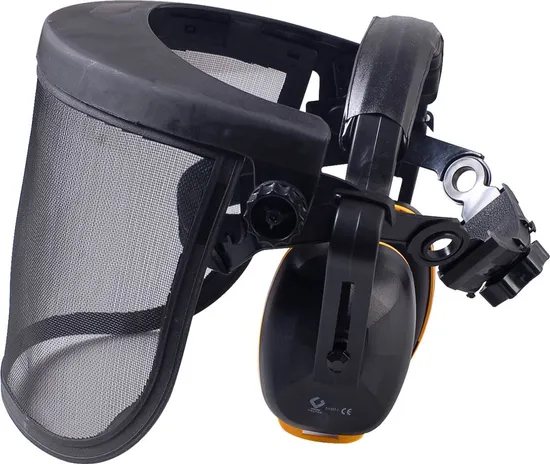 Mesh Visor Face Protector Face Shield Mounted with Earmuff with ANSI/CE/Ukca Certificate