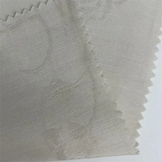 Yigao Textile Mulberry Silk Hemp Jacquard Fabric Shirt Dress Fabric