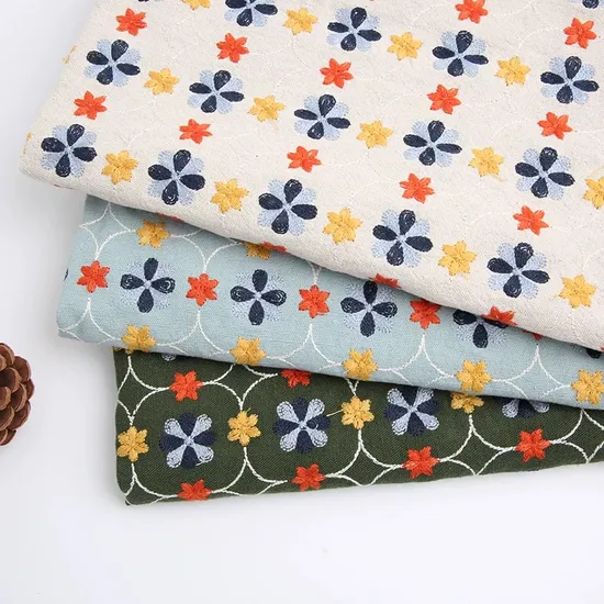 Luxurious Plain Cotton Fabric Featuring Stunning Fashion Embroidery