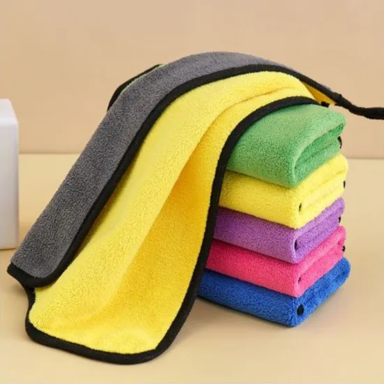 Microfiber Cloth Double-Sided Quick-Drying Absorbent Car Cleaning Wash Towel