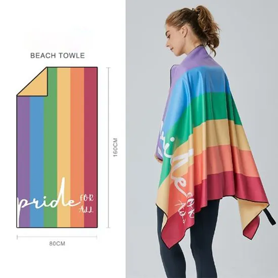 Good Quality Soft and Strong Water Absorption Printed Customized 80*160cm Beach Towel