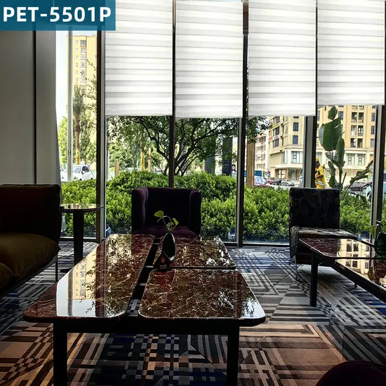 Simple Polypropylene Curtain Pleatedsemi -Shadingcurtains Pet-5501p, Can Be Stretched and Cut Freely.