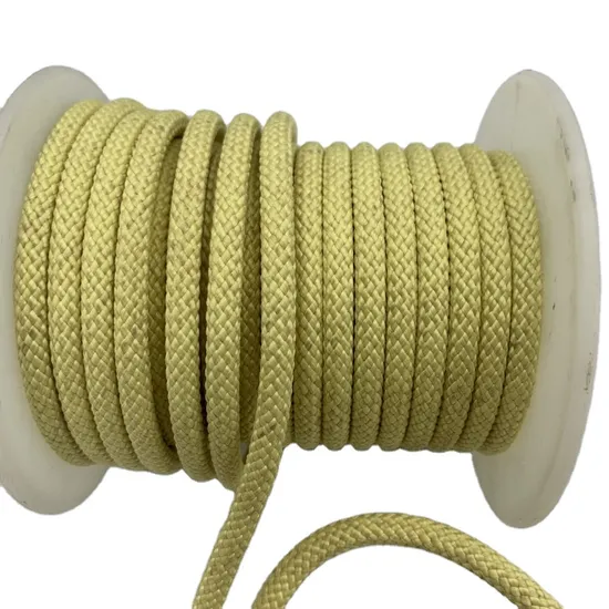 Fireproof 1mm-20mm Aramid Braided Rope Kevlar Fiber Rope PARA Aramid Rope
