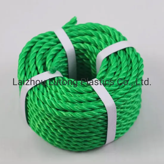 3 Strands PE Monofilament Ropes Plastic Twisted Polyethylene Rope for Outdoor Use
