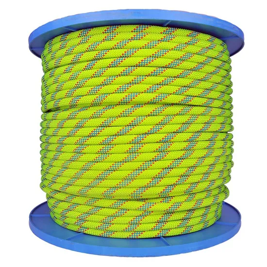 Braided Nylon Outdoor Kernmantle 9.8mm/10.5mm/11mm Dry Cover/Unicore Dynamic Rope/ Lifeline for Climbing/Industrial/Rescue/Work at Height/Camping/Caving