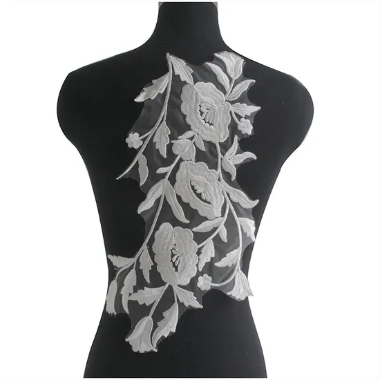 Factory OEM &ODM Desinged Lace Trimming Embroidery Lace for Wedding Dresses and Hometextiles