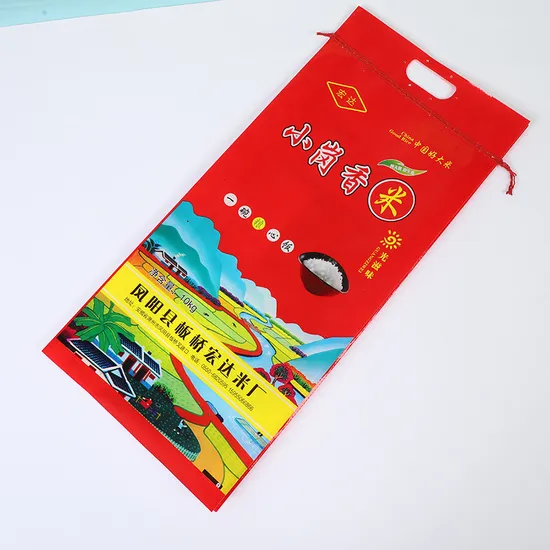 Plastic Packaging Rice Bag BOPP Laminated Woven Plastic Bag for Rice Packing 40kg