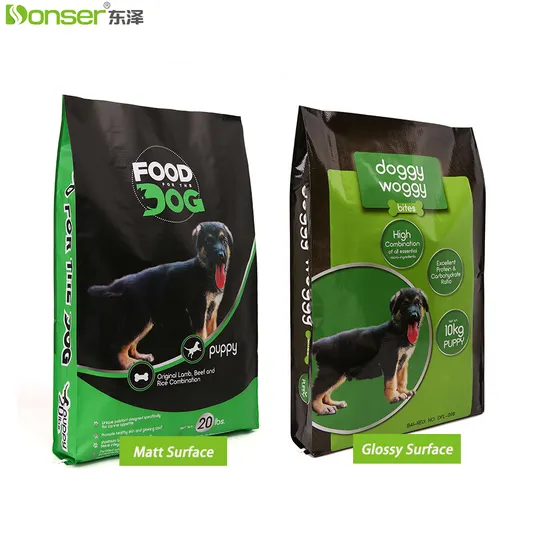 20lb 10kg Custom Food Grade Recyclable BOPP Laminated Pet Food PP Woven Bag for Dog/Cat Food Packaging Sack