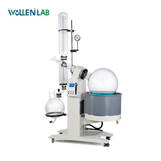 20L Vacuum Distillation Equipment Double Condenser and Double Collection Flask Rotary Evaporator with Water Bath
