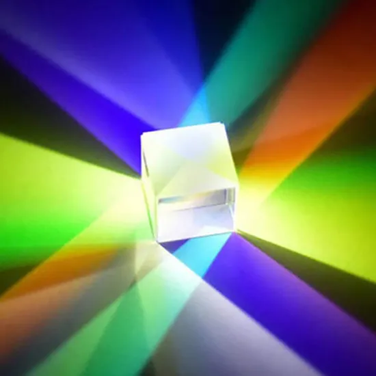 Optical Glass 25X25X25mm X-Cube Prism Color Prism