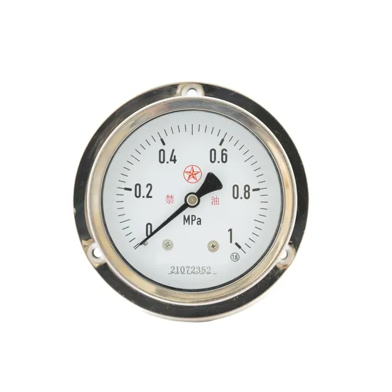 63mm Stainless Steel Manometer Solid Front Glycerine Explosion-Proof Pressure Gauge