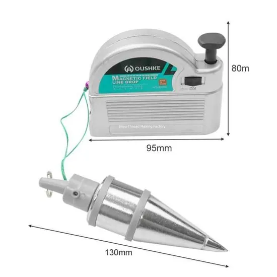 Plumb Measuring Tool Magetic Line of Force 3m 5m 6 Meters Measuring Tool Retractable Line Reel Hanging Wire Hammer