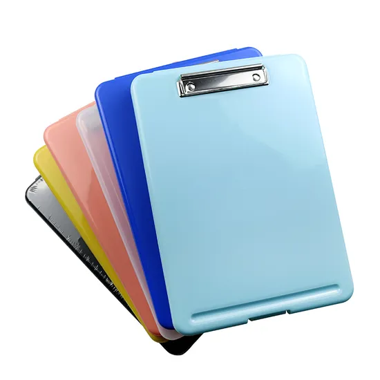 High Quality Plastic File Folder A4 Clipboard with Storage for Office