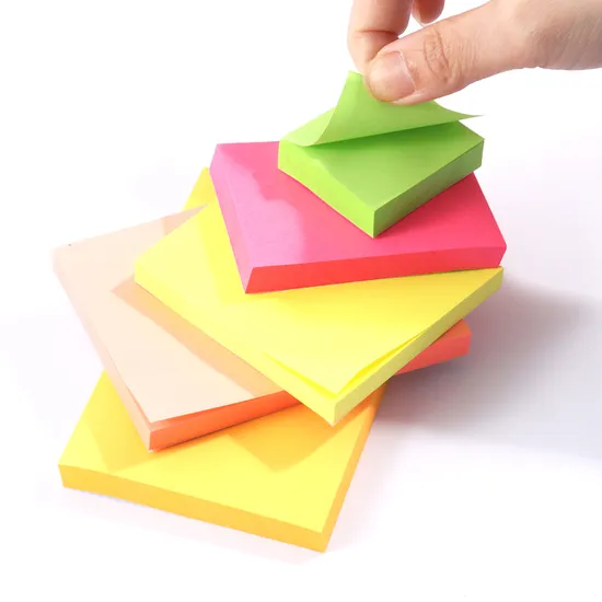 Custom Stationery Sticky Note Fluorescent Color Sticky Note Waterproof Sticky Note