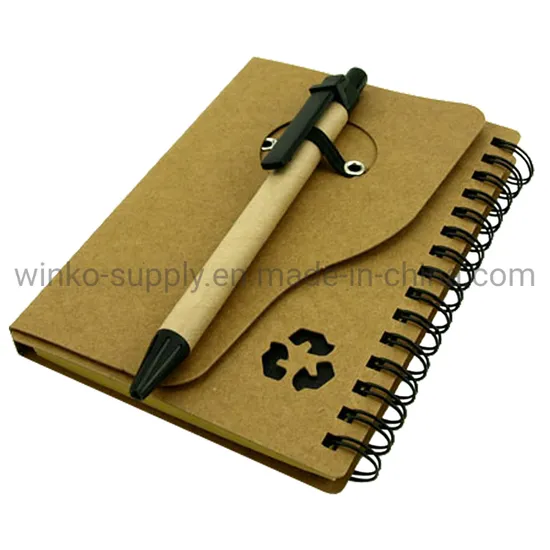 Wholesale Office Stationery Pocket Recycled Kraft Paper Memo Note Pad