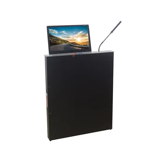 Smart Office Conference System LCD Monitor Motorized Lift with Motorized Discussion Microphone