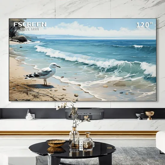 Fscreen Aura Series 100 Inch Cinema Projector Projection Screen Factory Price