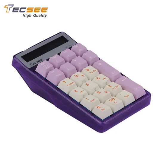 Tecsee Bluetooth Wireless Electronic Calculator Mini Mechanical Numeric Keypad
