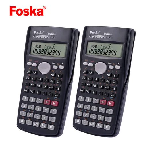 School Examination Two Button Battery 12 Digits 240 Functions Student Calculator