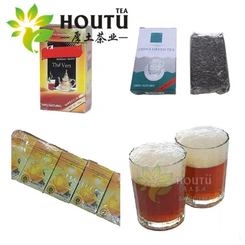 West Africa Famous Chinese Chunmee Green Tea 41022 Azawad Achoura Zahra Flecha Tea Supplier Free Sample