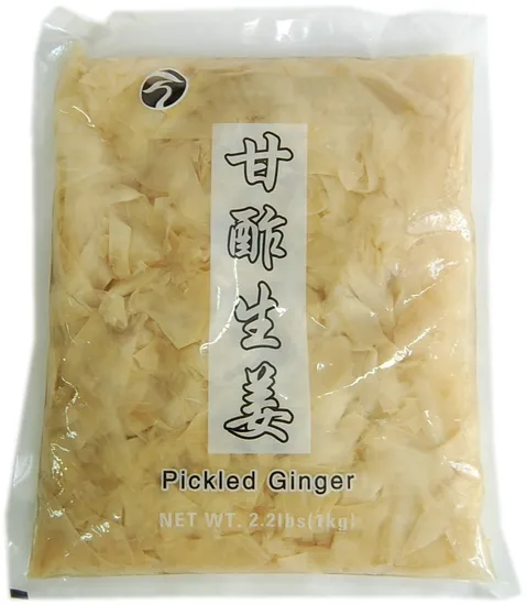 Premium Quality Bulk Package Japanese Standard Sushi Pickled Sliced Ginger
