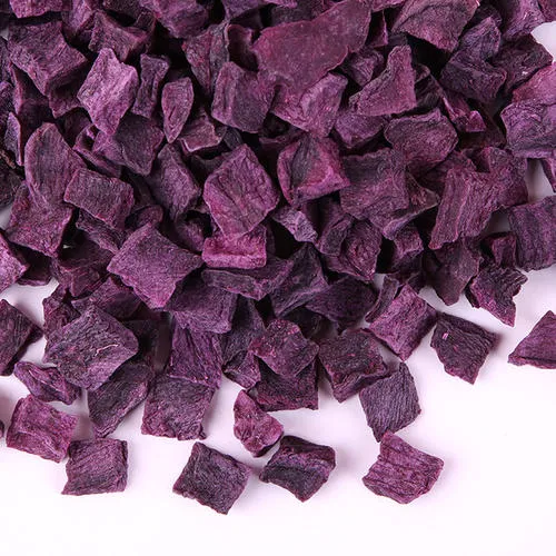 Chinese Nature Chopped Purple Sweet Potato Cubes and Flakes