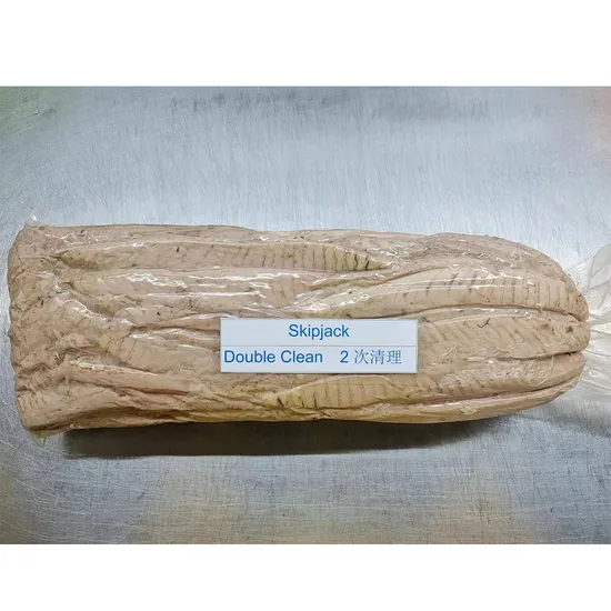 Top Quality Frozen Pre-Cooked Skipjack Tuna Loins Double Cleaning with No Pieces/Flakes