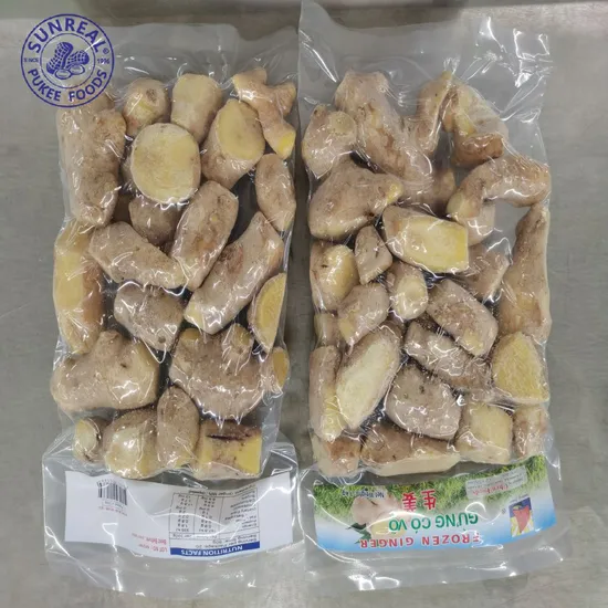 China Origin Frozen Ginger Peeled/Unpeeled