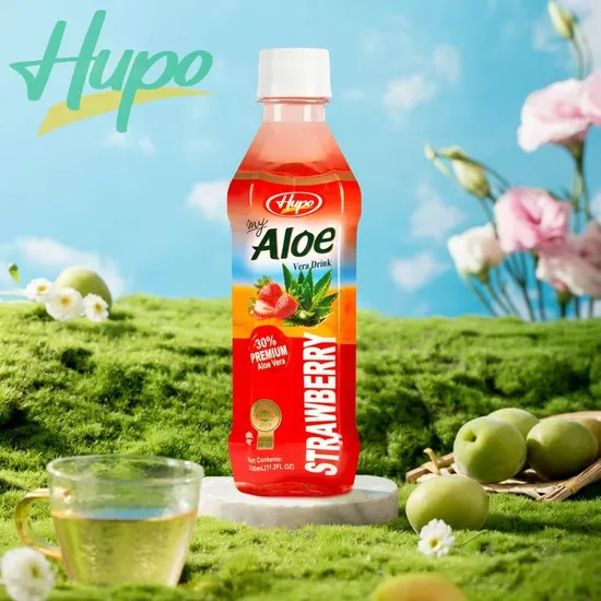 Low Price Low Sugar Strawberry Flavour Aloe Vera Drink