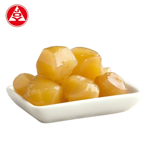 China Supplier Food Candy Golden Yellow Colour Ginger Balls in Syrup